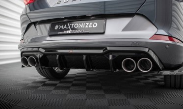 Накладка заднего бампера Cupra Formentor Mk1 с муляжами выхлопных труб фото