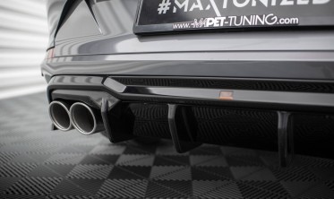 Накладка заднего бампера Cupra Formentor Mk1 с муляжами выхлопных труб фото