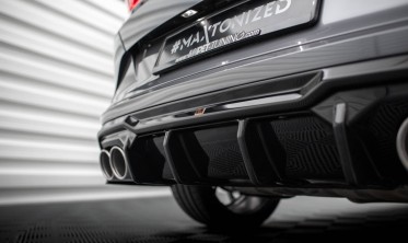 Накладка заднего бампера Cupra Formentor Mk1 с муляжами выхлопных труб фото