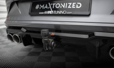 Накладка заднего бампера Cupra Formentor Mk1 с муляжами выхлопных труб фото