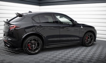 Боковые тюнинг накладки (листвы) на пороги Alfa Romeo Stelvio Quadrifoglio Mk1 фото