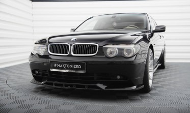 Тюнинговая накладка (диффузор) на передний бампер BMW 7 E65 дорестайл фото