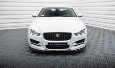 Тюнинговая накладка (диффузор) на передний бампер Jaguar XE X760 R-Sport вар. 1 фото