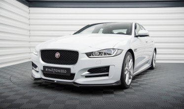 Тюнинговая накладка (диффузор) на передний бампер Jaguar XE X760 R-Sport вар. 1 фото