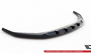 Тюнинговая накладка (диффузор) на передний бампер BMW 5 G30 / G31 рестайл вар. 1 фото
