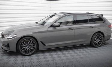 Тюнинговые накладки (листвы) на боковые пороги BMW 5 G30 / G31 послерестайл фото