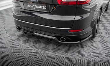 Задний тюнинг диффузор (накладка) на бампер Ford Mondeo Mk4 estate рест. ST-Line фото