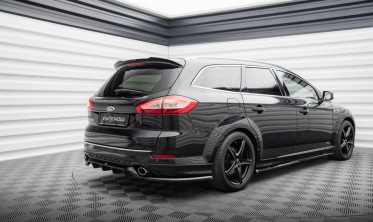 Задний тюнинг диффузор (накладка) на бампер Ford Mondeo Mk4 estate рест. ST-Line фото