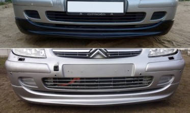 Тюнинговая накладка переднего бампера Citroen C5 фото