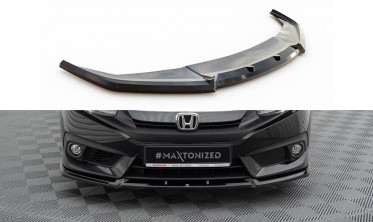 Тюнінгова накладка на передній бампер Honda Civic Mk10 вар. 1 фото