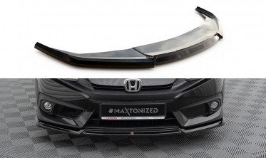 Нижній дифузор на передній бампер Honda Civic Mk10 вар. 2 фото