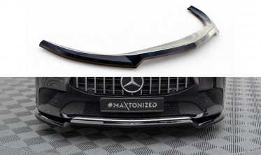 Тюнинговая накладка (диффузор) на передний бампер Mercedes CLA C118, X118 вар. 1 фото