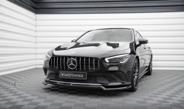 Тюнинговая накладка (диффузор) на передний бампер Mercedes CLA C118, X118 вар. 1 фото