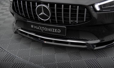 Нижня тюнінг накладка на передній бампер Mercedes CLA C118, X118 вар. 2 фото