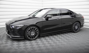 Нижні тюнінг накладки на бокові пороги Mercedes CLA C118, X118 фото