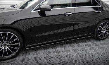 Нижні тюнінг накладки на бокові пороги Mercedes CLA C118, X118 фото