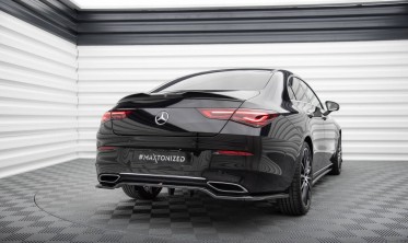 Тюнинговый диффузор (накладка) на задний бампер Mercedes CLA Coupe C118 фото