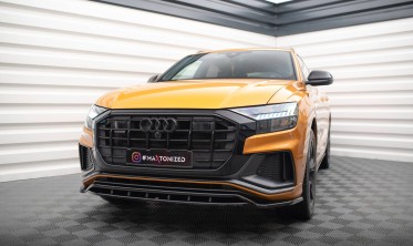 Тюнинговый передний диффузор Audi Q8 S-line / SQ8 глянцевый фото