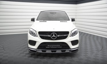 Тюнинговая накладка (диффузор) на передний бампер Mercedes GLE Coupe 43 AMG / AMG-Line C292 вар. 1 фото