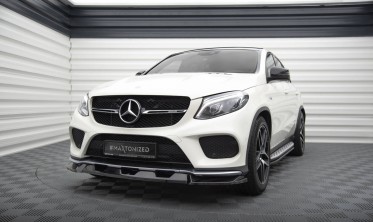 Тюнинговая накладка (диффузор) на передний бампер Mercedes GLE Coupe 43 AMG / AMG-Line C292 вар. 1 фото