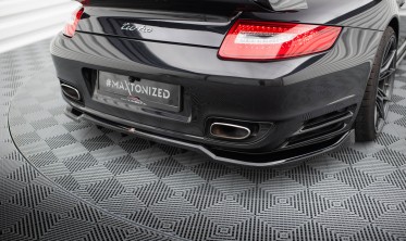 Тюнінговий дифузор (накладка) на задній бампер Porsche 911 Turbo 997 фото