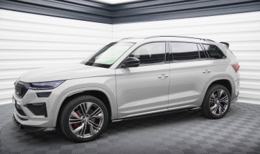 Боковые нижние накладки на пороги Skoda Kodiaq RS Mk1 послерестайл фото