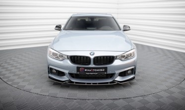Нижняя тюнинг накладка на передний бампер BMW 4 F32 / F36 / F33 M-Pack вар. 3 фото