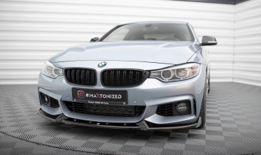 Передняя накладка (юбка) на бампер BMW 4 F32 / F36 / F33 M-Pack вар. 4 фото