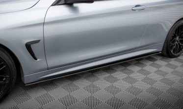 Нижні лістви (дифузори) під бокові пороги Street Pro BMW 4 Coupe F32 M-Pack фото