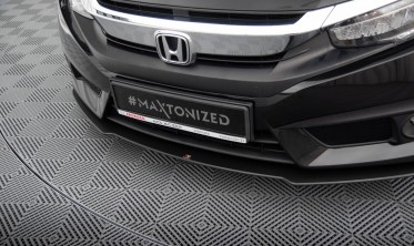 Передня тюнінг накладка на бампер Street Pro Honda Civic Mk10 фото