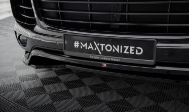 Тюнинг накладка (диффузор) на передний бампер Porsche Cayenne Mk2 послерестайл фото