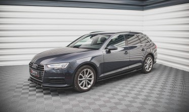Боковые нижние накладки на пороги Audi A4 B9 фото