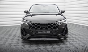 Тюнинговая накладка (диффузор) на передний бампер Audi Q3 Sportback F3 вар. 1 фото