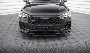 Нижня тюнінг накладка на передній бампер Audi Q3 Sportback F3 вар. 2 фото