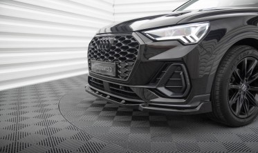 Нижня тюнінг накладка на передній бампер Audi Q3 Sportback F3 вар. 2 фото