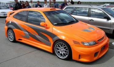 Тюнінгові накладки на фари Citroen Xsara фото