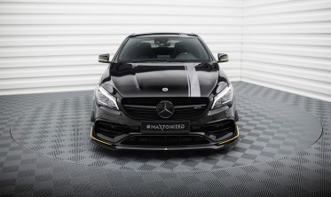 Накладка (дифузор) на передній бампер Mercedes-AMG CLA 45 Aero C117 рестайл вар. 3 фото