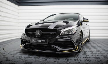 Накладка (дифузор) на передній бампер Mercedes-AMG CLA 45 Aero C117 рестайл вар. 3 фото