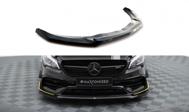 Накладка (дифузор) на передній бампер Mercedes-AMG CLA 45 Aero C117 рестайл вар. 3 фото
