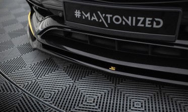 Нижня накладка переднього бампера Mercedes-AMG CLA 45 Aero C117 рестайл вар. 4 фото