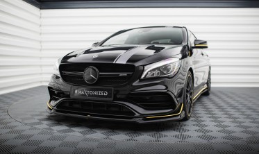 Нижня накладка переднього бампера Mercedes-AMG CLA 45 Aero C117 рестайл вар. 4 фото