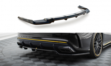 Нижняя тюнинг накладка заднего бампера Mercedes-AMG CLA 45 Aero C117 рестайл фото