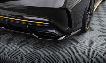 Нижняя тюнинг накладка заднего бампера Mercedes-AMG CLA 45 Aero C117 рестайл фото