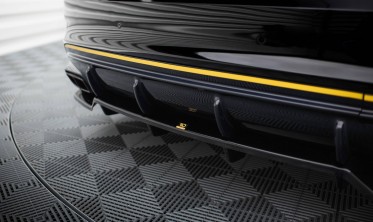 Нижняя тюнинг накладка заднего бампера Mercedes-AMG CLA 45 Aero C117 рестайл фото