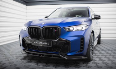 Тюнинговая накладка (диффузор) на передний бампер BMW X5 G05 рестайл M-Pack вар. 1 фото