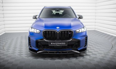 Нижня накладка (юбка) на передній бампер BMW X5 G05 післярестайл M-Pack вар. 2 фото