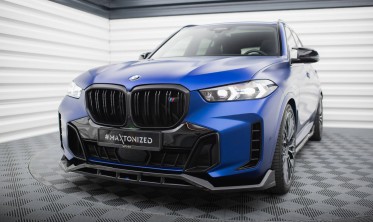 Нижня накладка (юбка) на передній бампер BMW X5 G05 післярестайл M-Pack вар. 2 фото