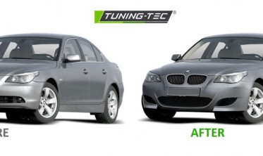 Передній бампер у стилі М-sport для BMW 5 E60, E61 під парктроніки  фото
