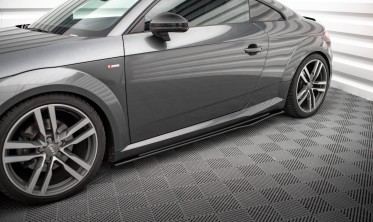 Нижние тюнинг накладки (листвы) под пороги Street Pro Audi TT S / S-Line 8S фото