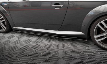 Нижние тюнинг накладки (листвы) под пороги Street Pro Audi TT S / S-Line 8S фото